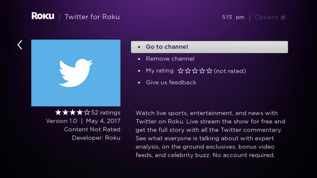 Twitter for Roku | Roku Guide